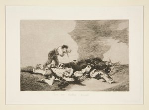 Daarvoor ben je geboren, pl. 12 uit Los desastres de la guerra (De Rampen van de Oorlog) door Francisco de Goya