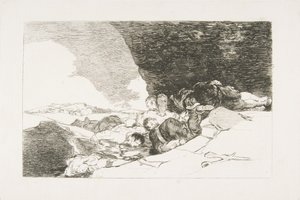Blad 23 uit De Rampen van de Oorlog Los Desastres de la Guerra: Hetzelfde Elders, 1810 door Francisco de Goya