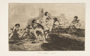 Plaat 24 uit De rampen van de oorlog Los Desastres de la Guerra: Zij door Francisco de Goya