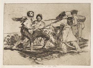 Plaat 2 uit De rampen van de oorlog: Rechts, 1810 gepubliceerd 1863