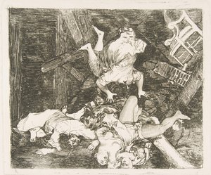 Plaat 30 uit De Rampen van de Oorlog: Verwoestingen van de Oorlog, 1810 door Francisco de Goya