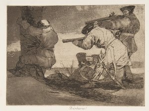 Plaat 38 uit De Rampen van de Oorlog Los Desastres de La Guerra: Barba