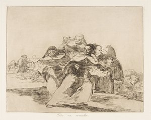 Plaat 42 uit De rampen van de oorlog Los Desastres de la Guerra: Elke..., 1810 gepubliceerd 1863