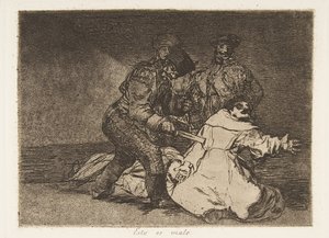 Plaat 46 uit De rampen van de oorlog Los Desastres de la Guerra, 1810 gepubliceerd 1863