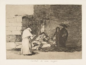 Plaat 49 uit De Rampen van de Oorlog Los Desastres de la Guerra: A..., 1811-12 gepubliceerd 1863 door Francisco de Goya