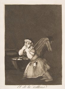 Plaat 4 uit Los Caprichos: Nannys jongen El de la rollona, 1799
