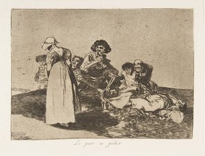 Plaat 55 uit De rampen van de oorlog Los Desastres de la Guerra, 1811-12 gepubliceerd 1863