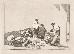 Plaat 58 uit De Rampen van de Oorlog: Het heeft geen zin om te huilen..., 1811-12