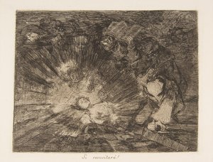 Plaat 80 uit De rampen van de oorlog Los Desastres de la Guerra door Francisco de Goya