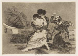 Plaat 9 uit De Rampen van de Oorlog: Ze... door Francisco de Goya