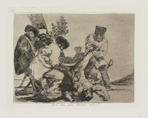 Què hai que hacer mas? (Wat Meer Kan Worden Gedaan?), pl. 33 uit de serie Los desastres de la guerra (De Rampen van de Oorlog)