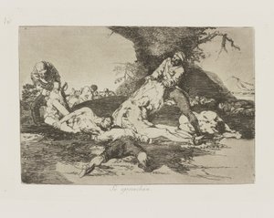 Ze maken er gebruik van., pl. 16 uit de serie Los desastres de la guerra (De Rampen van de Oorlog) door Francisco de Goya