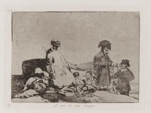 Si son de otro linage, uit de serie Los desastres de la guerra