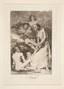 Sopla (Blazen), pl. 69 uit de serie Los caprichos