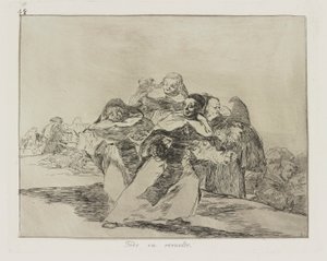 Todo va revuelto. (Alles is in de War.), pl. 42 uit de serie Los desastres de la guerra (De Rampen van de Oorlog)