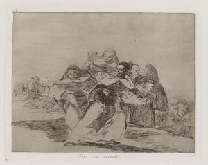 Alles is in de war, Plaat 42 uit Los desastres de la guerra door Francisco de Goya
