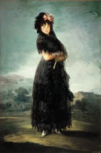 Mariana Waldstein 1763-1808, Negende Markiezin de Santa Cruz, c. 1797-1800 door Francisco Goya de