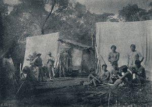 Guaranys bezoeken een kamp, 1895