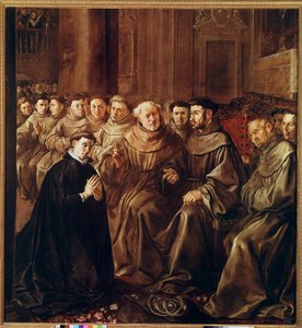 Sint Bonaventura treedt toe tot de Franciscaner Orde