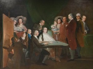 De familie van de infant Don Luis van Bourbon