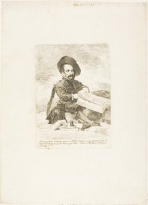 Een Dwerg door Francisco Jose de Goya y Lucientes