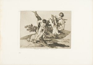 Een heldhaftige daad! Met dode mannen!, plaat 39 uit De rampen van de oorlog door Francisco Jose de Goya y Lucientes