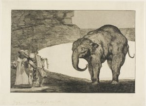 Dieren Dwaasheid, uit Disparates door Francisco Jose de Goya y Lucientes