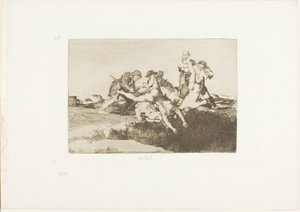 Liefdadigheid, plaat 27 uit De Rampen van de Oorlog door Francisco Jose de Goya y Lucientes