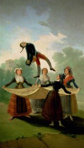 El Pelele (De Pop) door Francisco de Goya