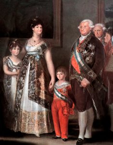 Familie van de Spaanse koning Carlos IV, detail
