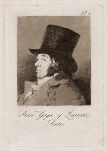 Francisco Goya y Lucientes, Schilder, plaat één uit Los Caprichos door Francisco Jose de Goya y Lucientes