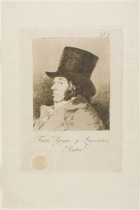Francisco de Goya y Lucientes, schilder, plaat één uit Los Caprichos door Francisco Jose de Goya y Lucientes