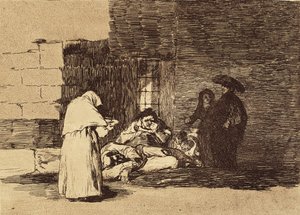 GOYA Y LUCIENTES, Francisco de (1746-1828). Een vrouw