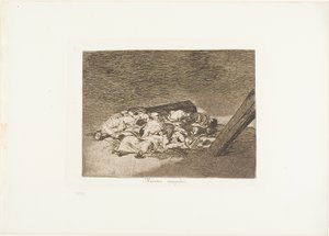 Oogst van de doden, plaat 63 uit De rampen van de oorlog door Francisco Jose de Goya y Lucientes
