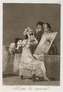 Hasta la muerta uit Los Caprichos, gepubliceerd 1799