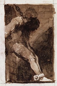 Als het een misdadiger is, sterft hij snel (aquatint, ca. 1810)