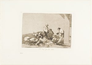 Het heeft geen zin om te schreeuwen, plaat 58 uit De rampen van de oorlog door Francisco Jose de Goya y Lucientes
