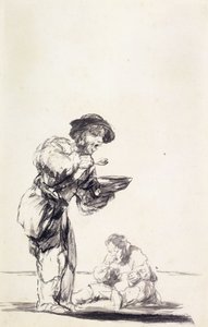 La Bouillie: Bedelaars Eten Pap door Francisco de Goya