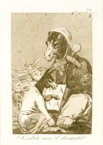 Zou de leerling meer weten? Uit Los Caprichos, voor het eerst gepubliceerd 1799