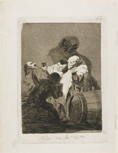 Niemand heeft ons gezien, plaat 79 uit Los Caprichos door Francisco Jose de Goya y Lucientes