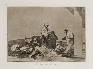 Het heeft geen zin om te schreeuwen door Francisco Jose de Goya y Lucientes