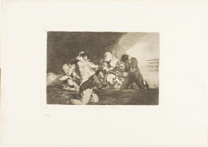 Men kan niet kijken, plaat 26 uit De oorlogsrampen door Francisco Jose de Goya y Lucientes