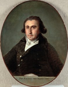 Portret van Martin Zapater y Claveria (1747-1803) door Francisco Jose de Goya y Lucientes
