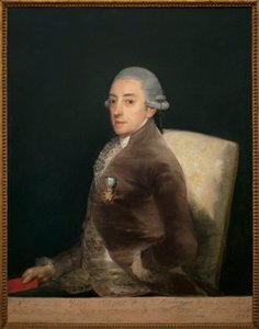 Portret van Don Bernardo de Iriarte (1735-1814). Schilderij door Francisco de Goya (1746-1828), olieverf op doek door Francisco de Goya