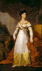 Portret van koningin van Spanje Maria Louisa van Bourbon Parma (1751-1819) Schilderij door Francisco de Goya y Lucientes (1746-1828) 1800-1810 Bilbao. Museum van Schone Kunsten van Bilbao door Francisco de Goya