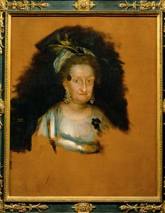 Koningin Maria Luisa van Spanje ... (schilderij op doek) door Francisco Jose de Goya y Lucientes