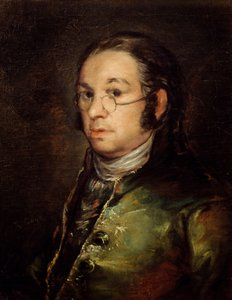 Zelfportret met Bril door Francisco de Goya