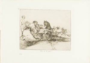 Dat is het ergste!, plaat 74 uit De rampen van de oorlog door Francisco Jose de Goya y Lucientes