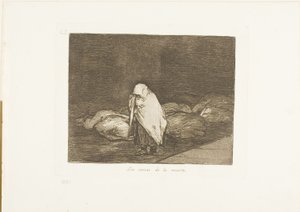 De Bedden van de Dood, plaat 62 uit De Rampen van de Oorlog door Francisco Jose de Goya y Lucientes