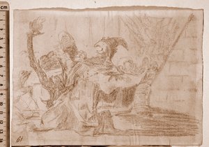 De rampen van de oorlog: Farandole van kwakzalvers door Francisco de Goya